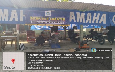 Servis Gratis Sepeda Motor ikut ramaikan Job Fair SMK ASA.